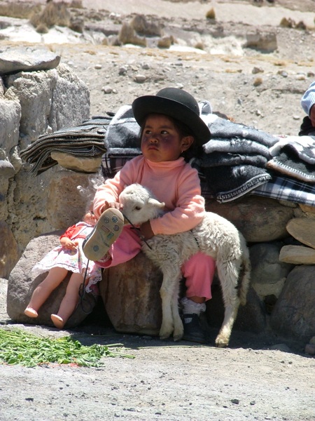 Campesinos sulle Ande, Peru